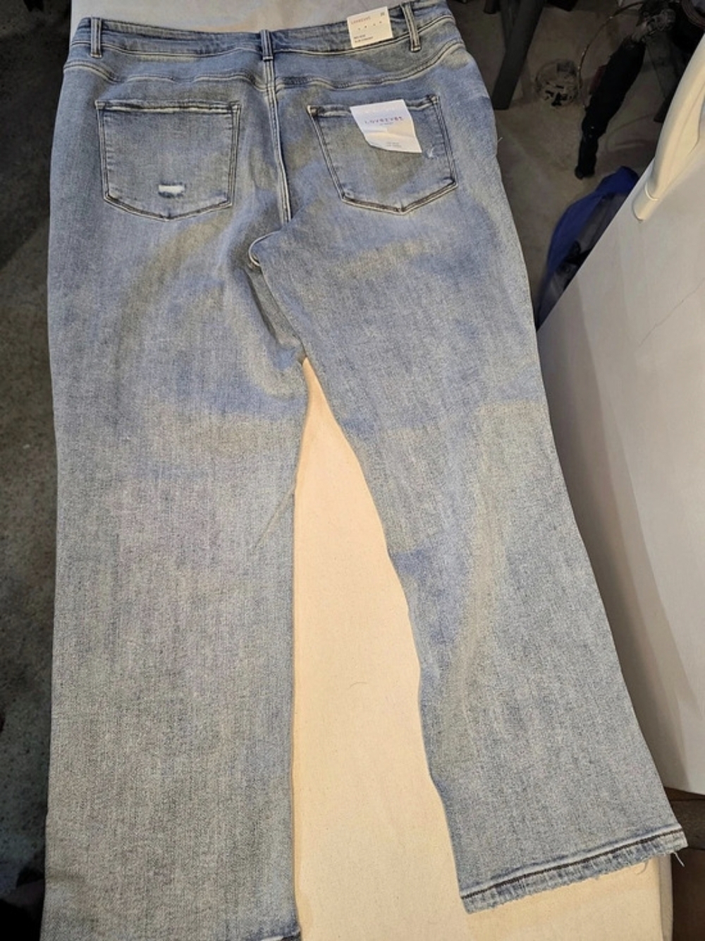 Lovervet Straight Leg Jeans Blue Waist 20 NWT